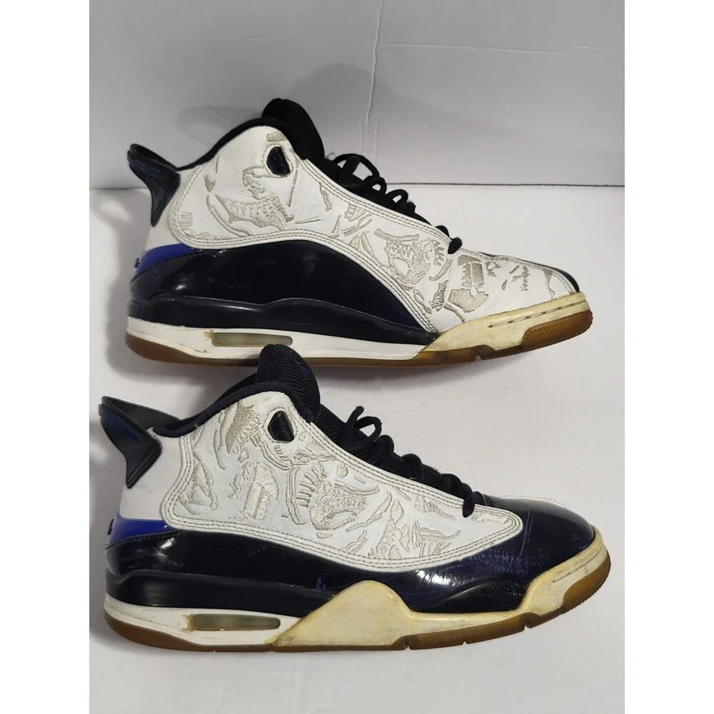 NIKE AIR JORDANS DUB ZERO WHITE/CONCORD BLUE 311046-106 US SIZE 8